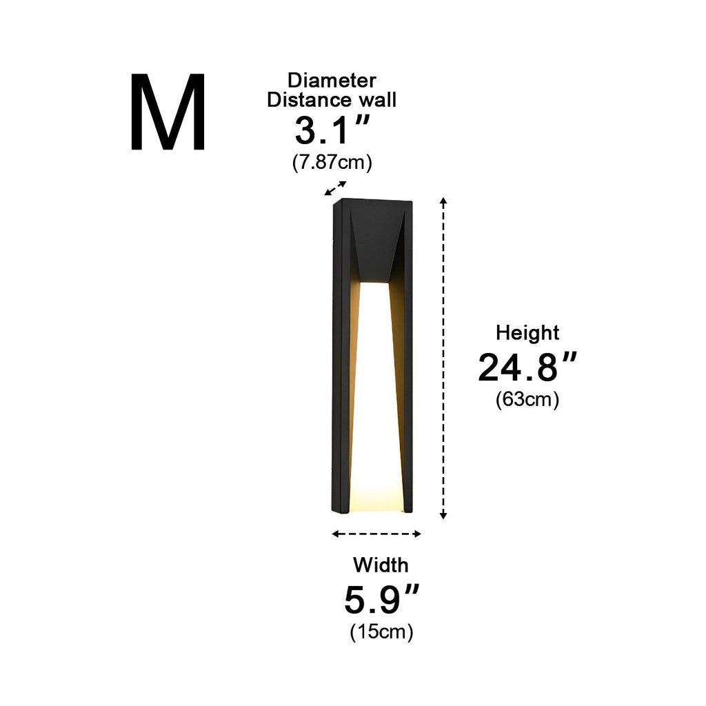 Rectangle LED Waterproof Modern Wall Sconces Lighting