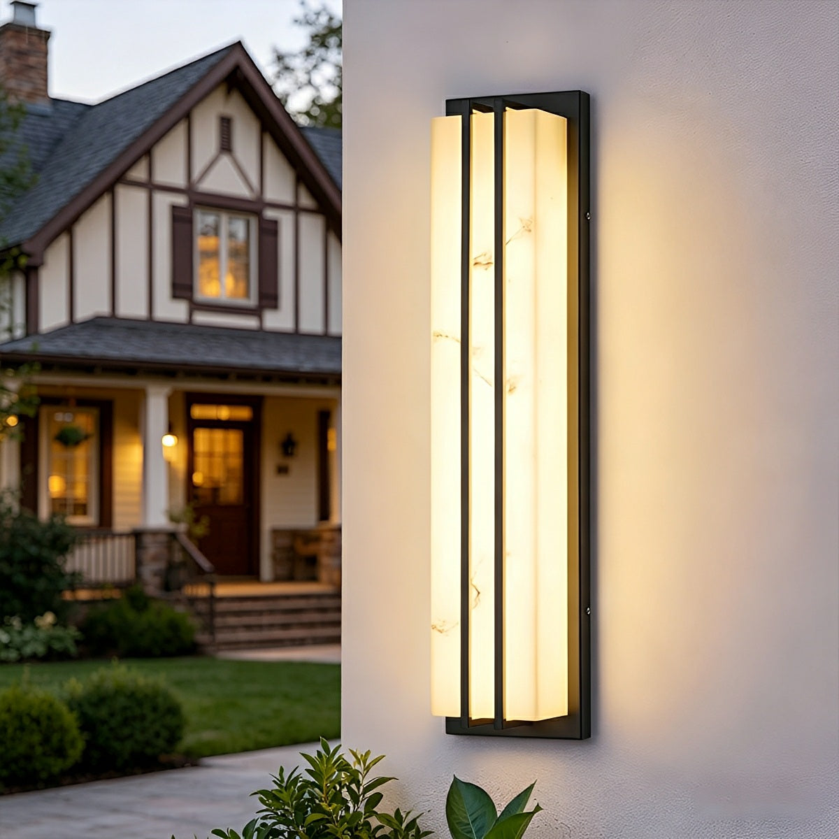 Modern Minimalist Waterproof Rectangular LED Outdoor Wall Light