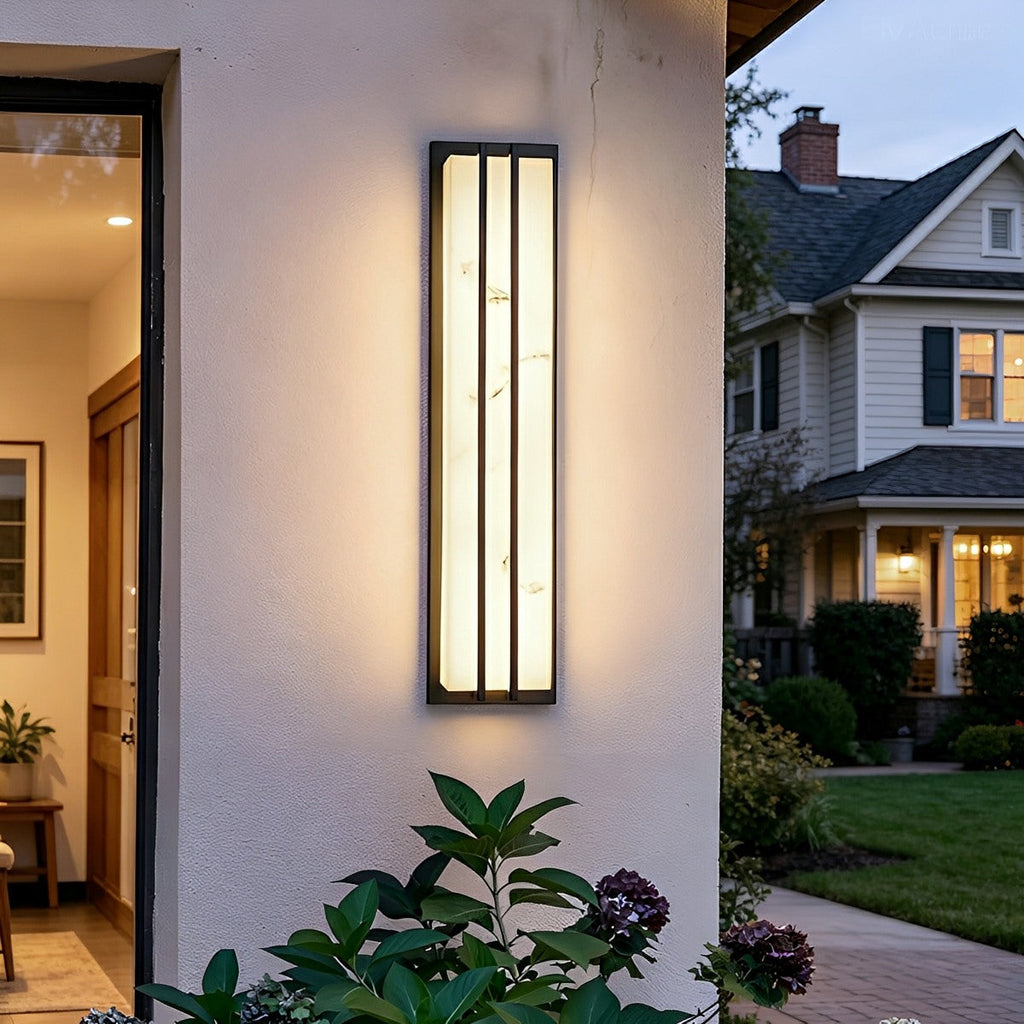 Modern Minimalist Waterproof Rectangular LED Outdoor Wall Light