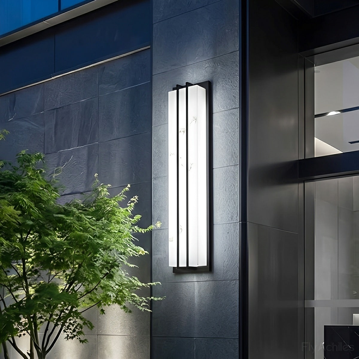 Modern Minimalist Waterproof Rectangular LED Outdoor Wall Light