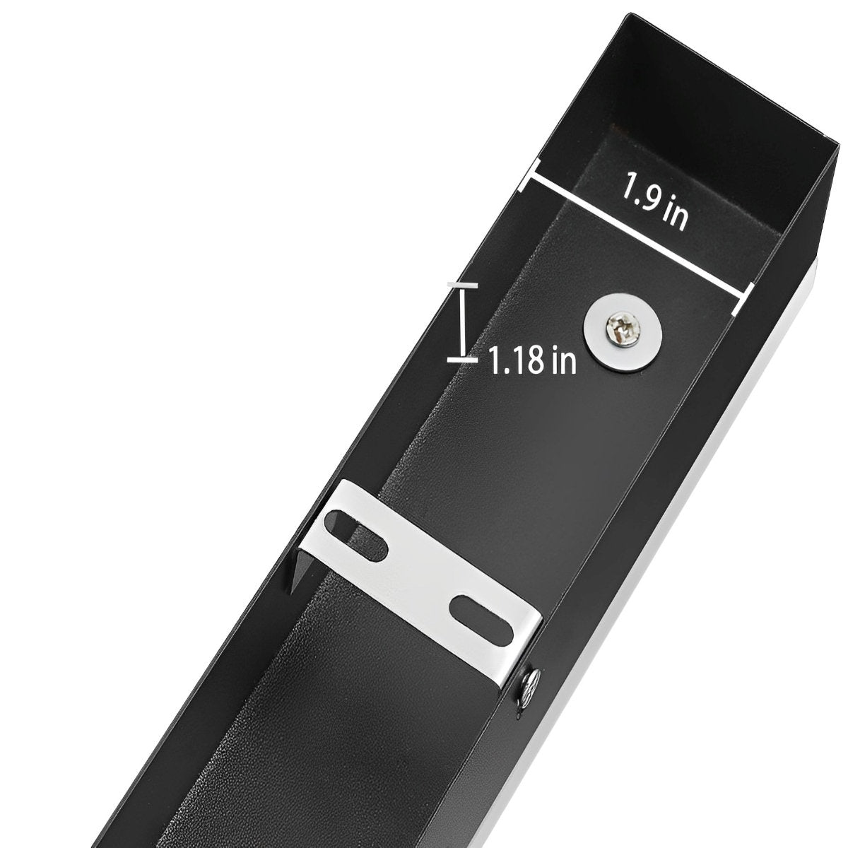 Black Long Strip LED RGB IP65 Waterproof Outdoor Wall Mount Lighting