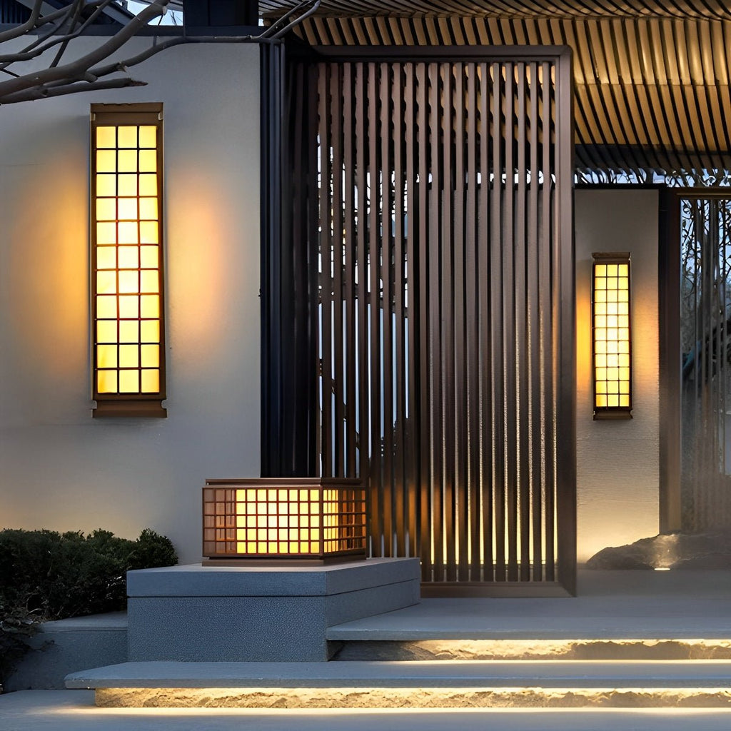 Classic Rectangular Waterproof Vintage Outdoor Wall Lights