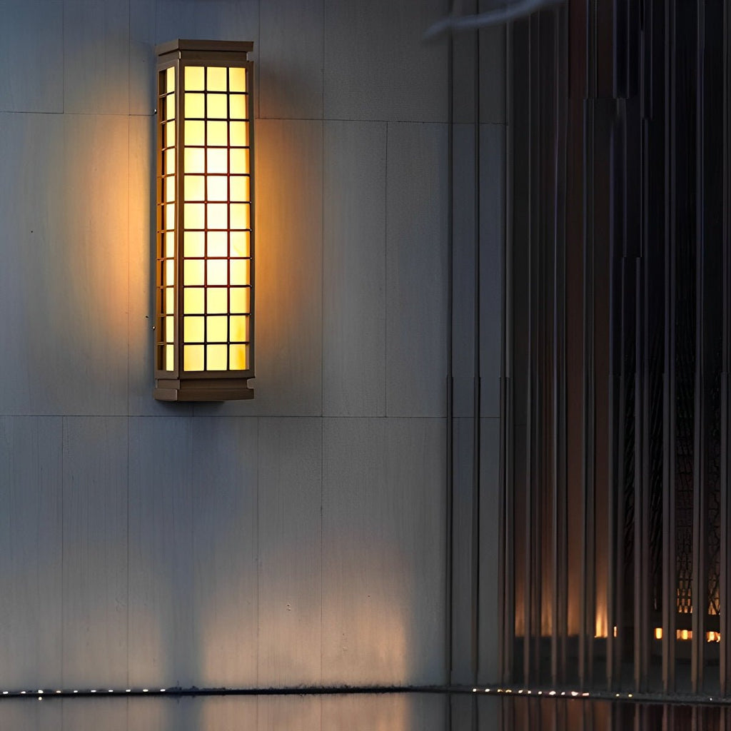 Classic Rectangular Waterproof Vintage Outdoor Wall Lights