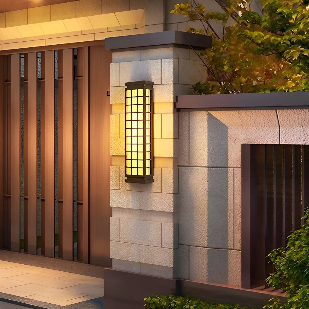 Classic Rectangular Waterproof Vintage Outdoor Wall Lights