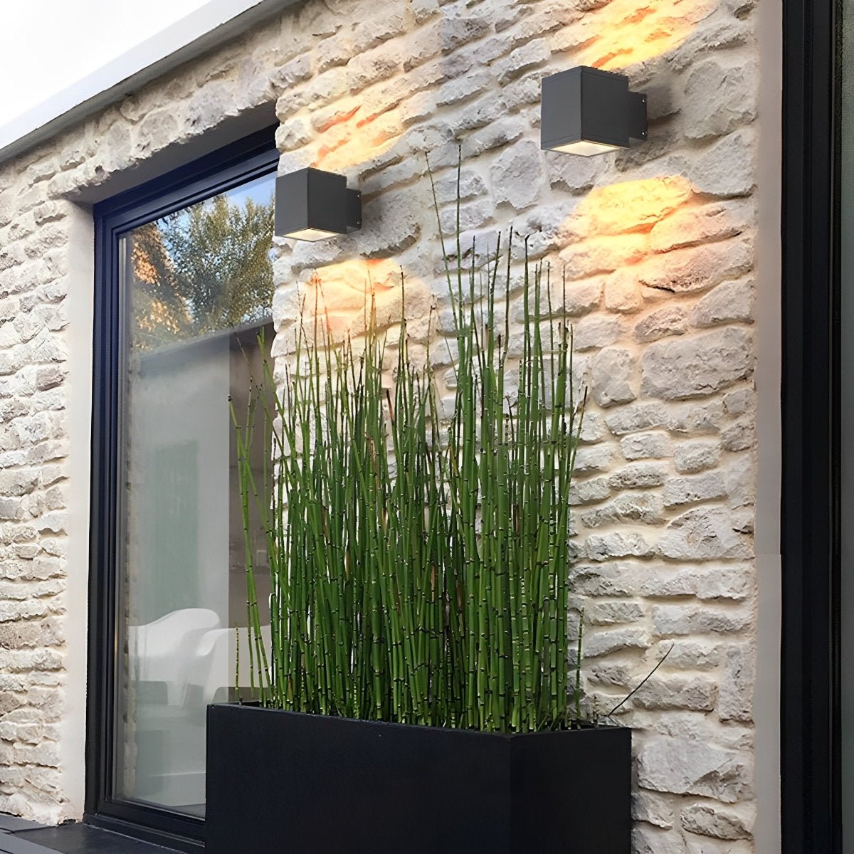 Modern Minimalist Outdoor LED Waterproof Exterior Wall Light for Courtyard Fence