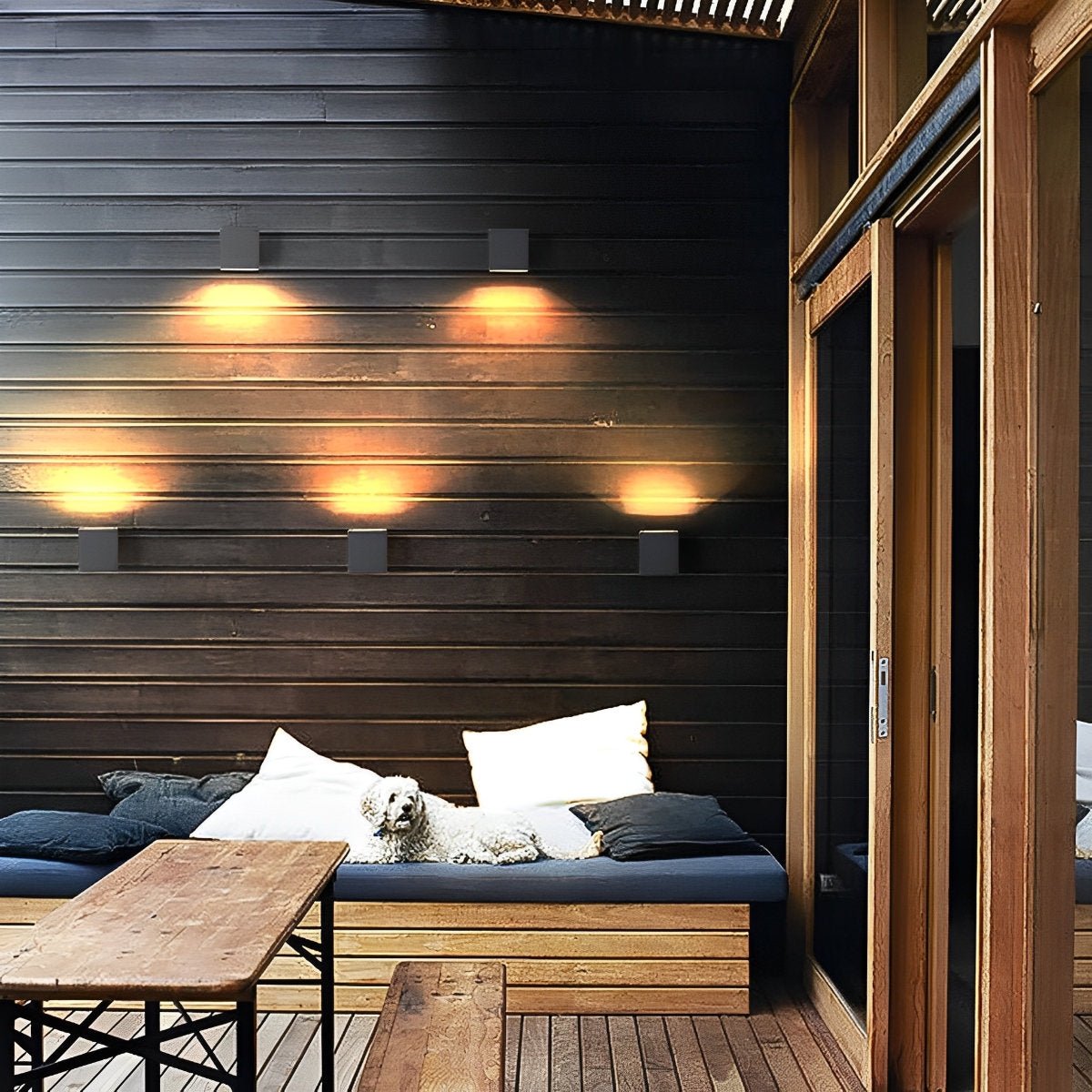 Modern Minimalist Outdoor LED Waterproof Exterior Wall Light for Courtyard Fence