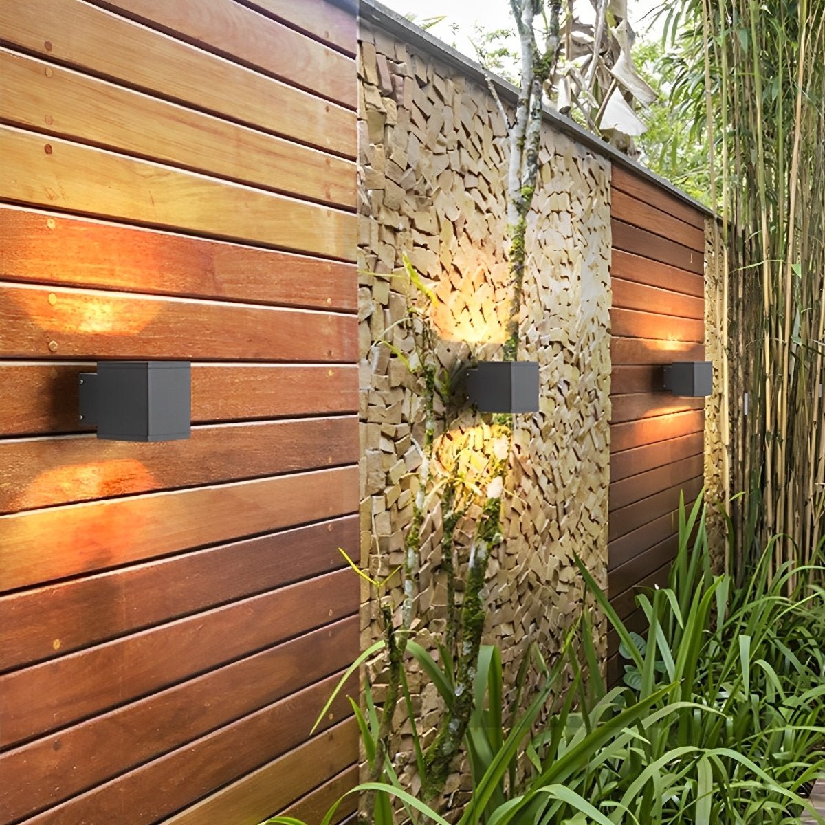 Modern Minimalist Outdoor LED Waterproof Exterior Wall Light for Courtyard Fence