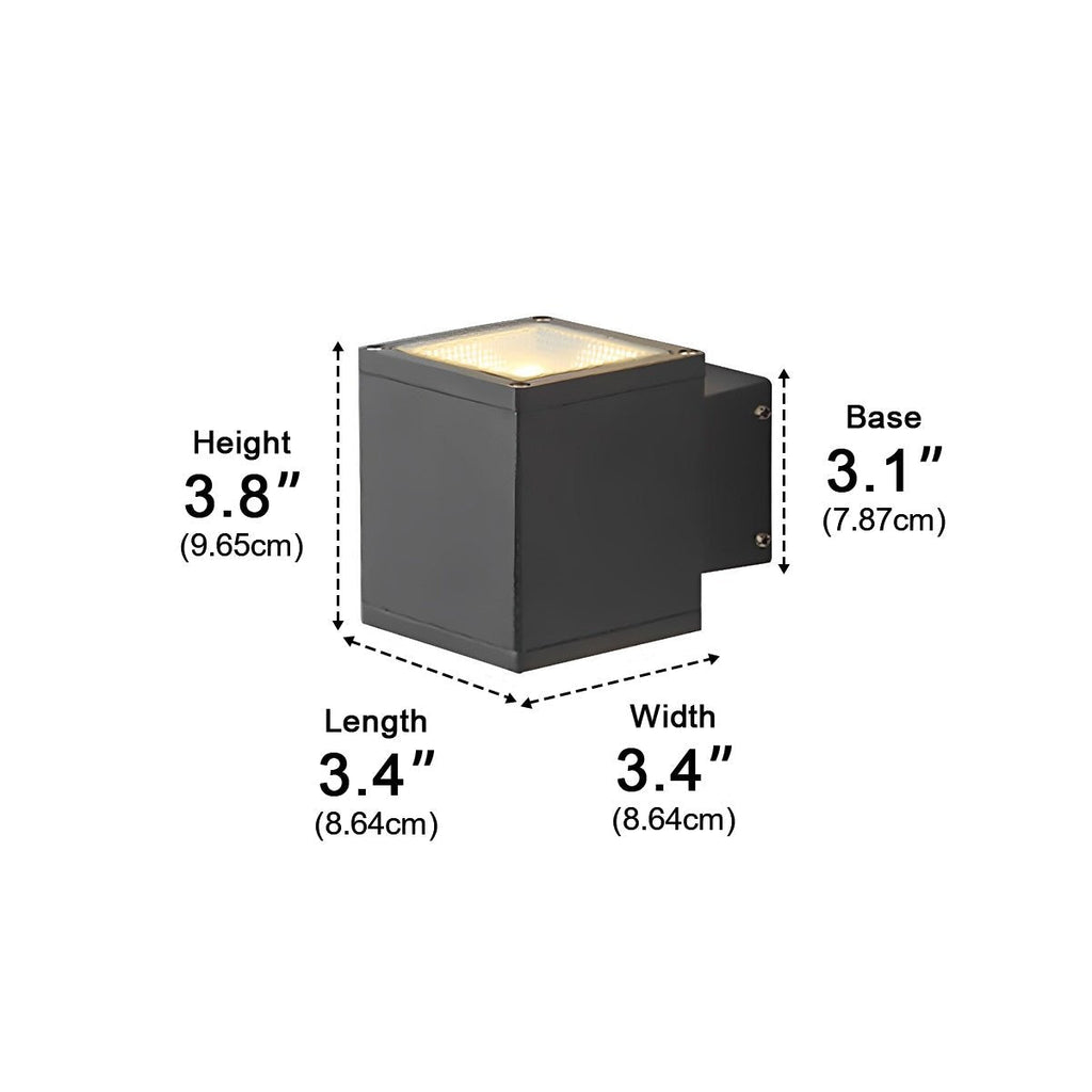 Modern Minimalist Outdoor LED Waterproof Exterior Wall Light for Courtyard Fence