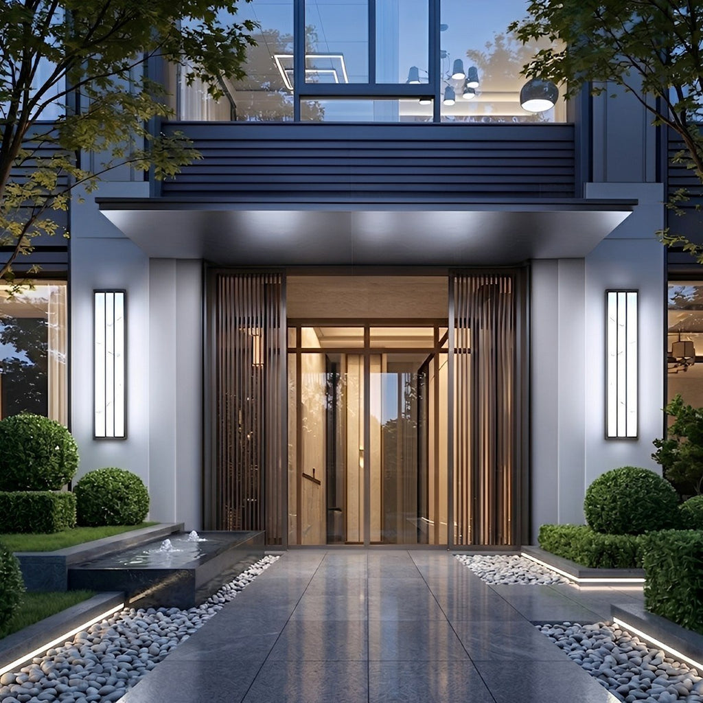 Modern Minimalist Waterproof Rectangular LED Outdoor Wall Light