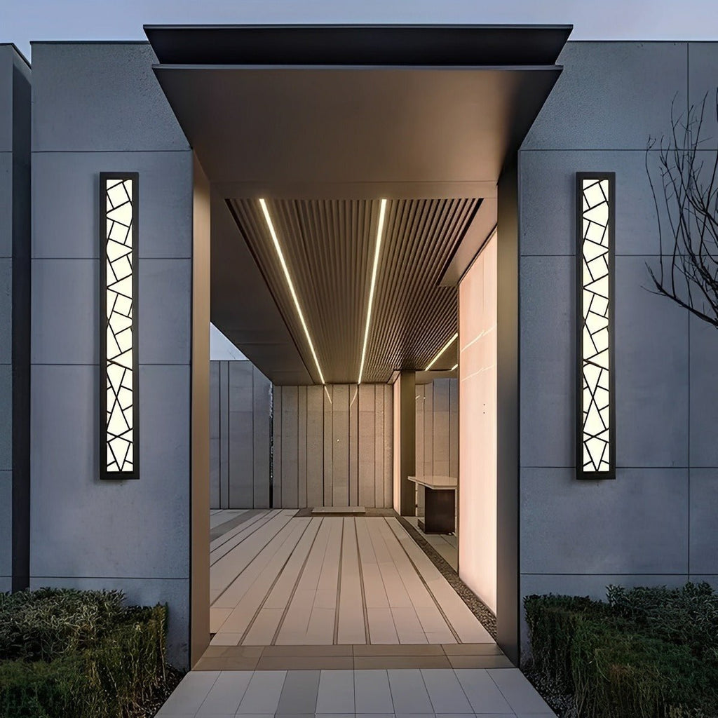 Modern Slim Waterproof Long Strip LED Outdoor Wall Lights