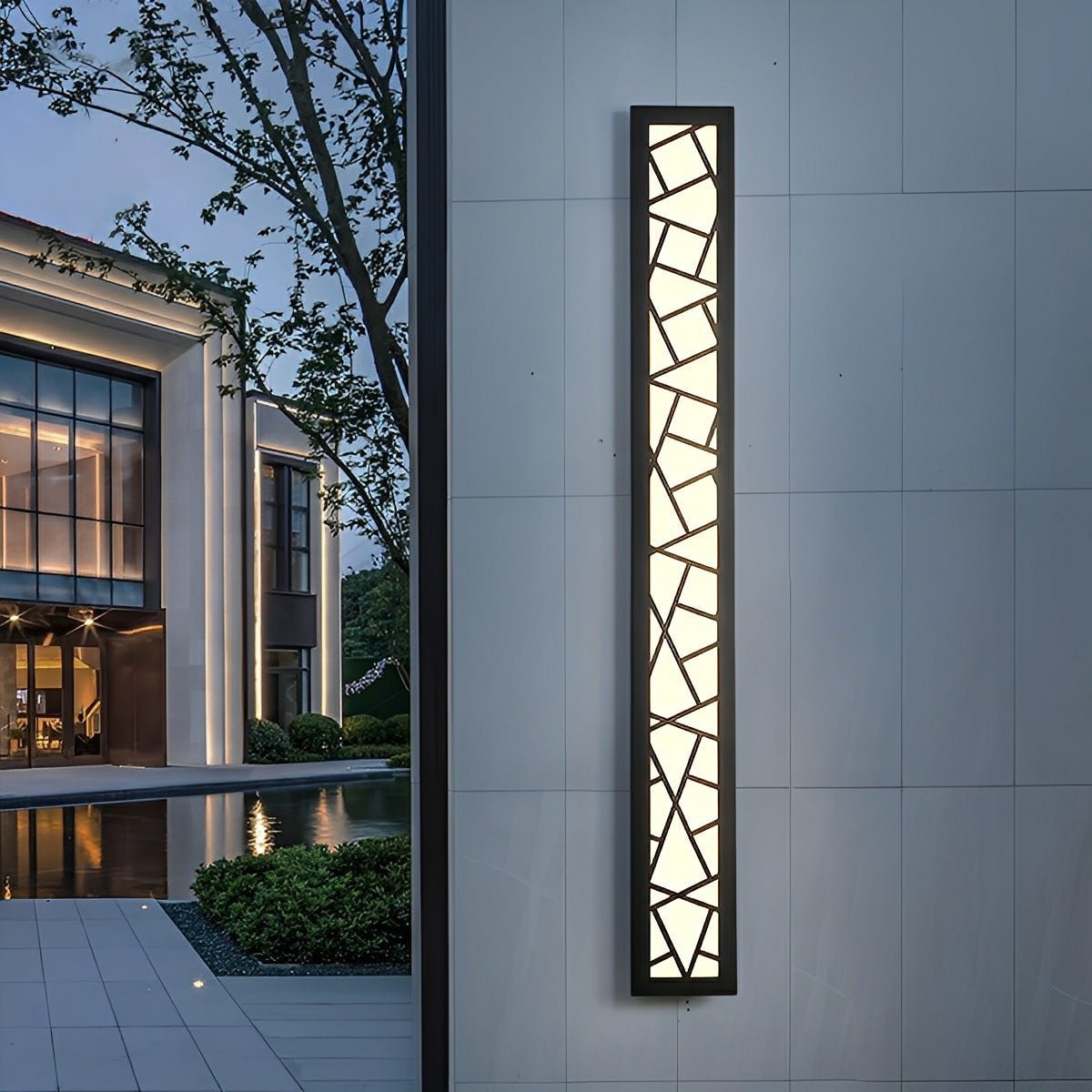 Modern Slim Waterproof Long Strip LED Outdoor Wall Lights