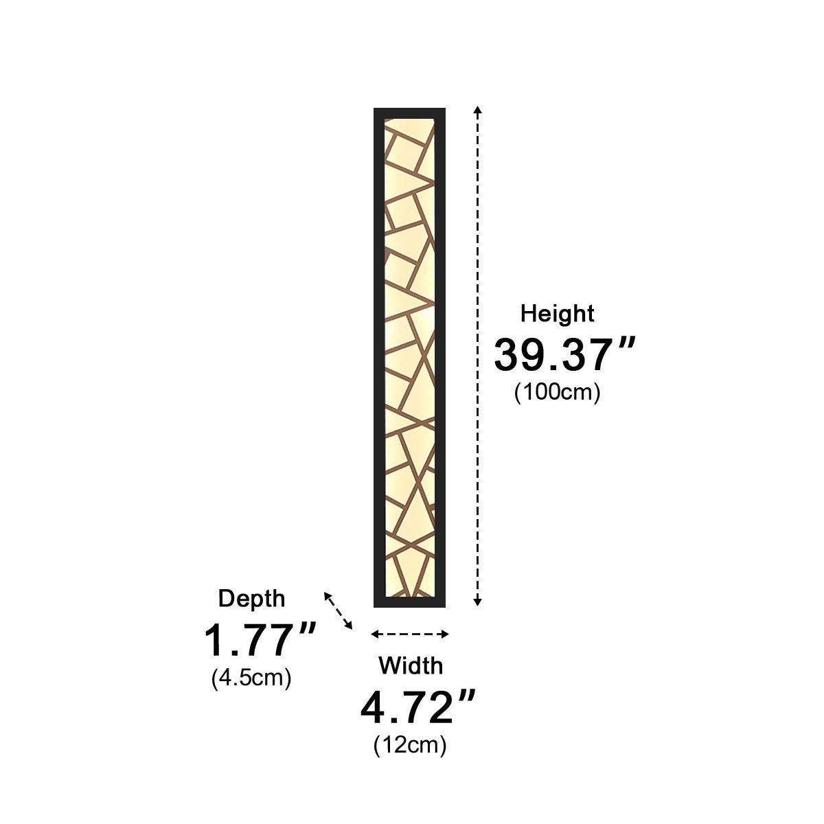 Modern Slim Waterproof Long Strip LED Outdoor Wall Lights