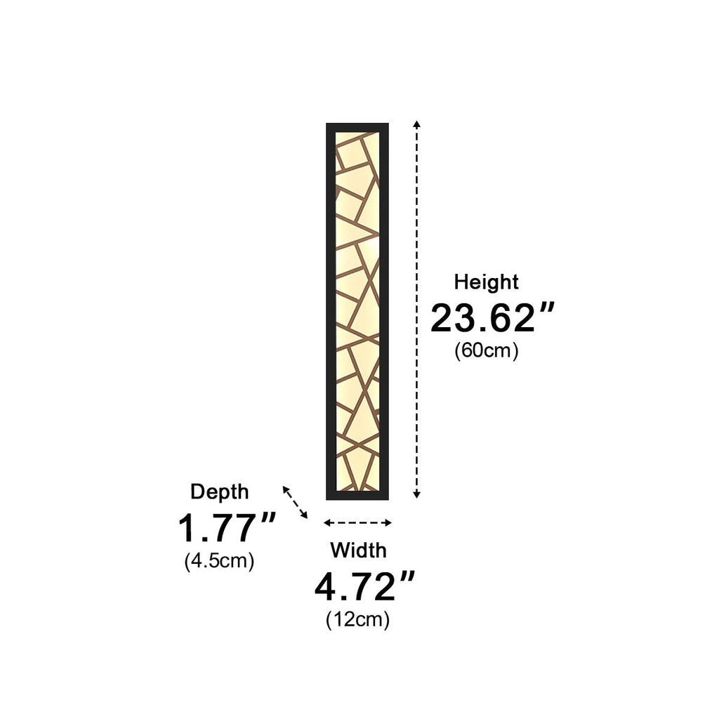 Modern Slim Waterproof Long Strip LED Outdoor Wall Lights