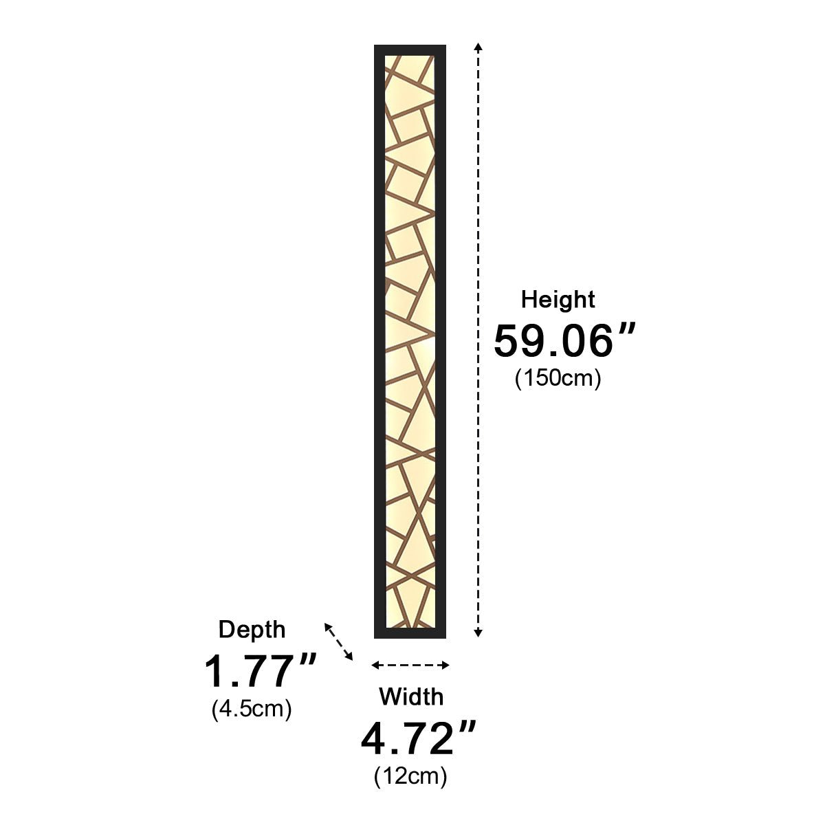 Modern Slim Waterproof Long Strip LED Outdoor Wall Lights