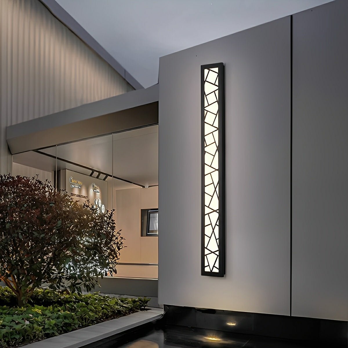 Modern Slim Waterproof Long Strip LED Outdoor Wall Lights