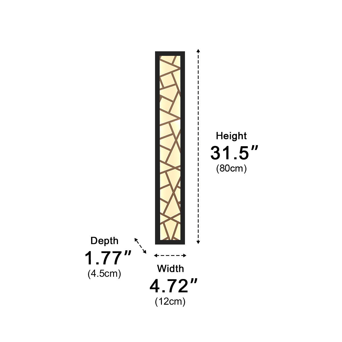 Modern Slim Waterproof Long Strip LED Outdoor Wall Lights