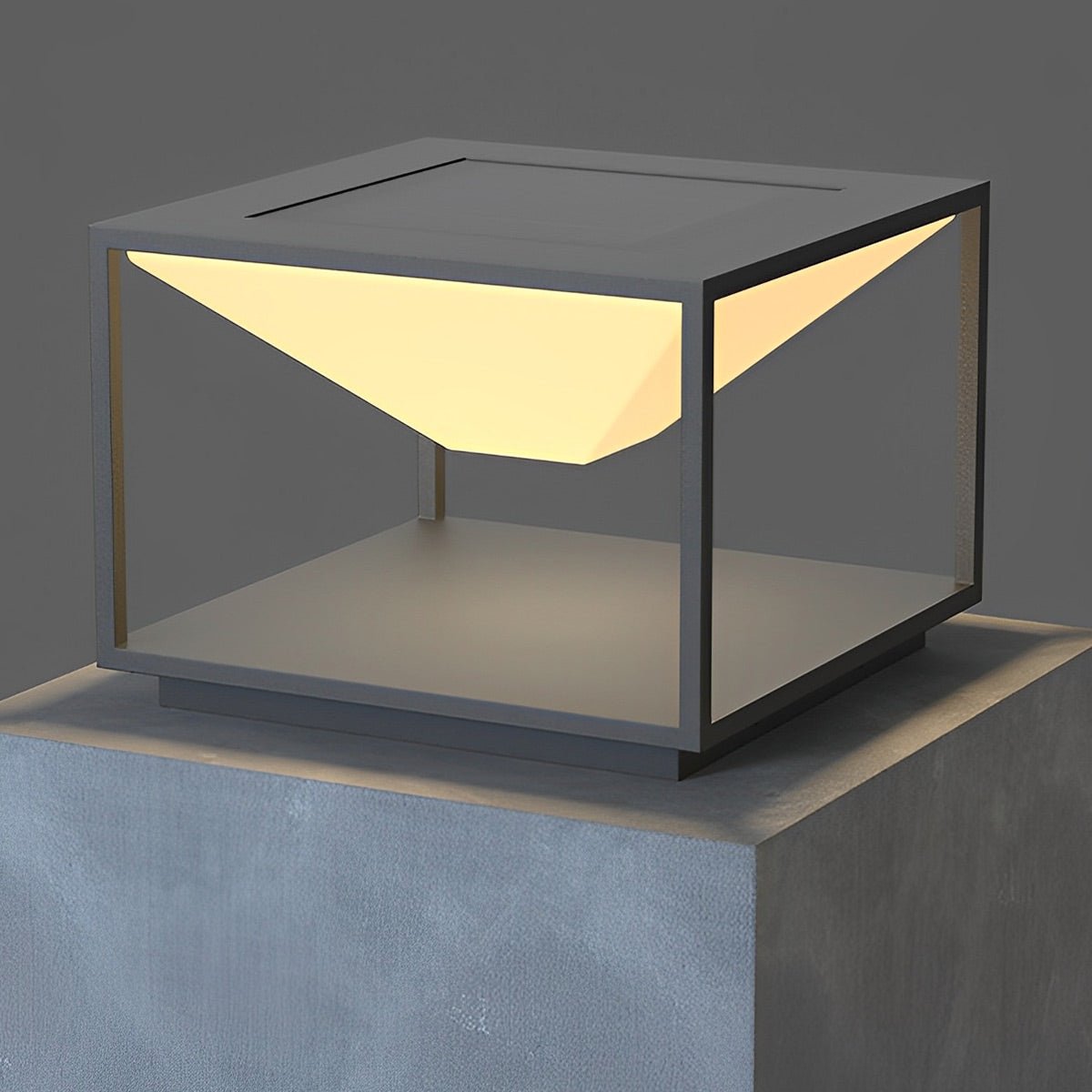 Modern Waterproof Square Mountain LED Outdoor Post Lights