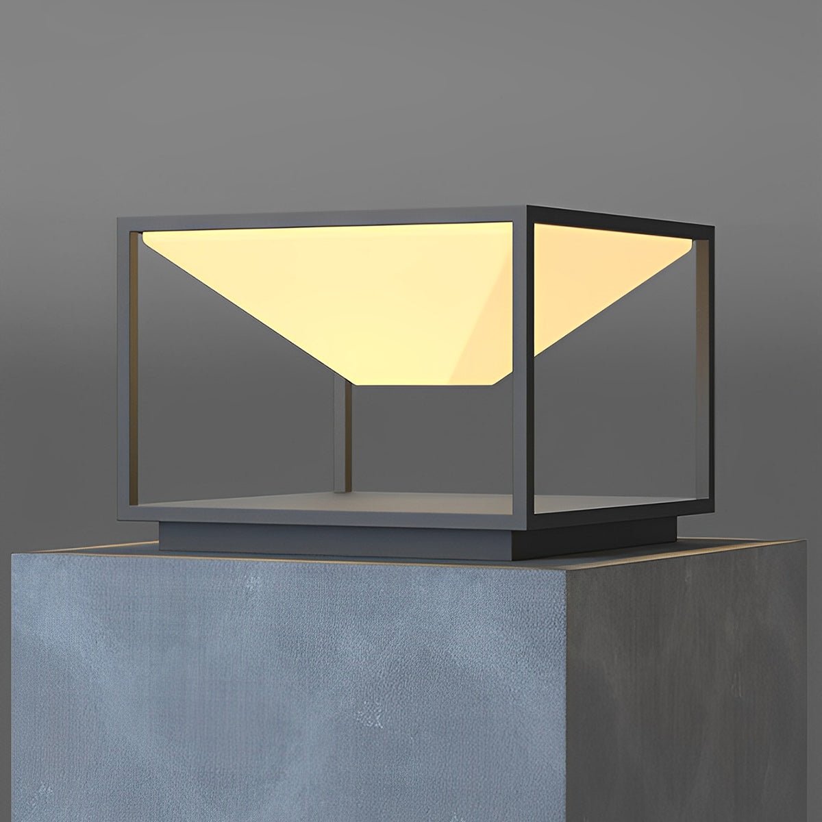 Modern Waterproof Square Mountain LED Outdoor Post Lights