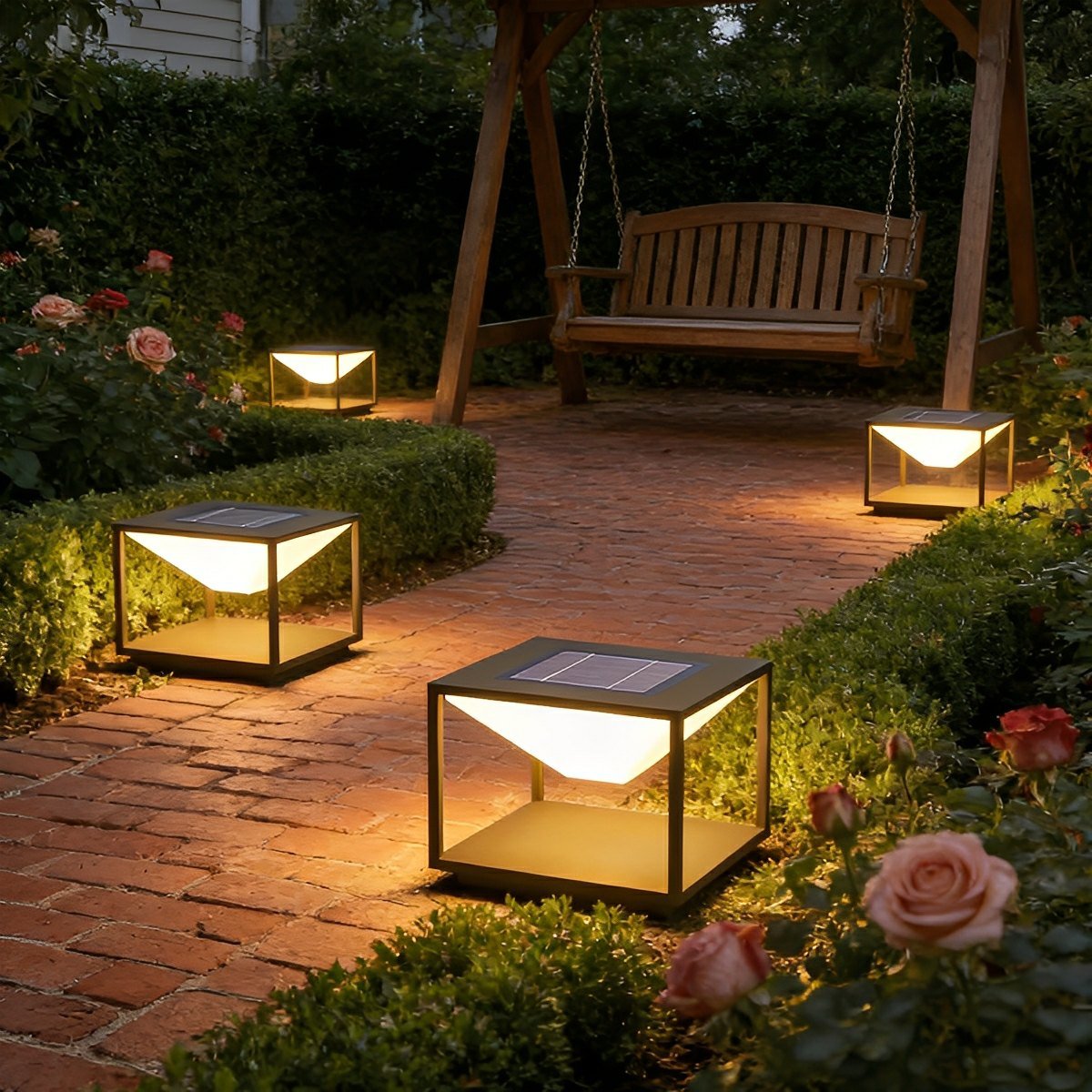 Modern Waterproof Square Mountain LED Outdoor Post Lights