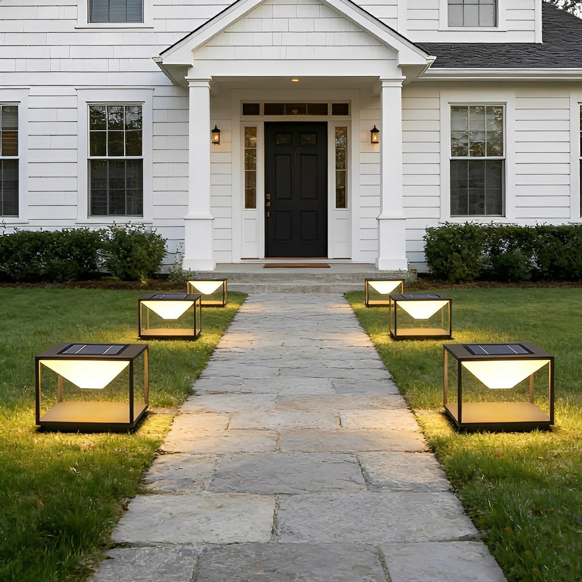 Modern Waterproof Square Mountain LED Outdoor Post Lights