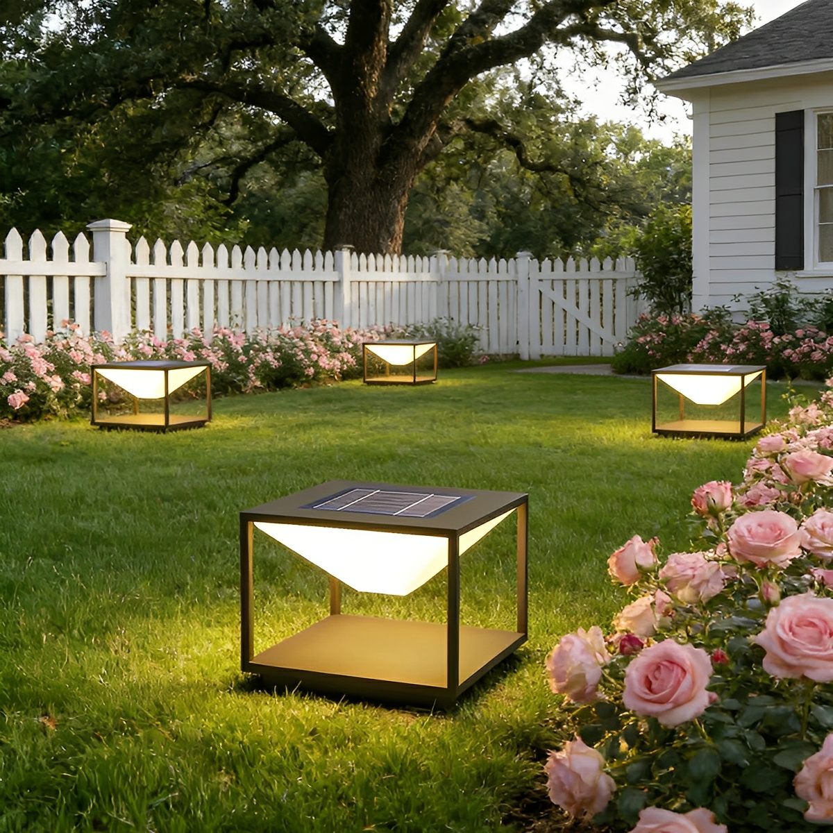 Modern Waterproof Square Mountain LED Outdoor Post Lights