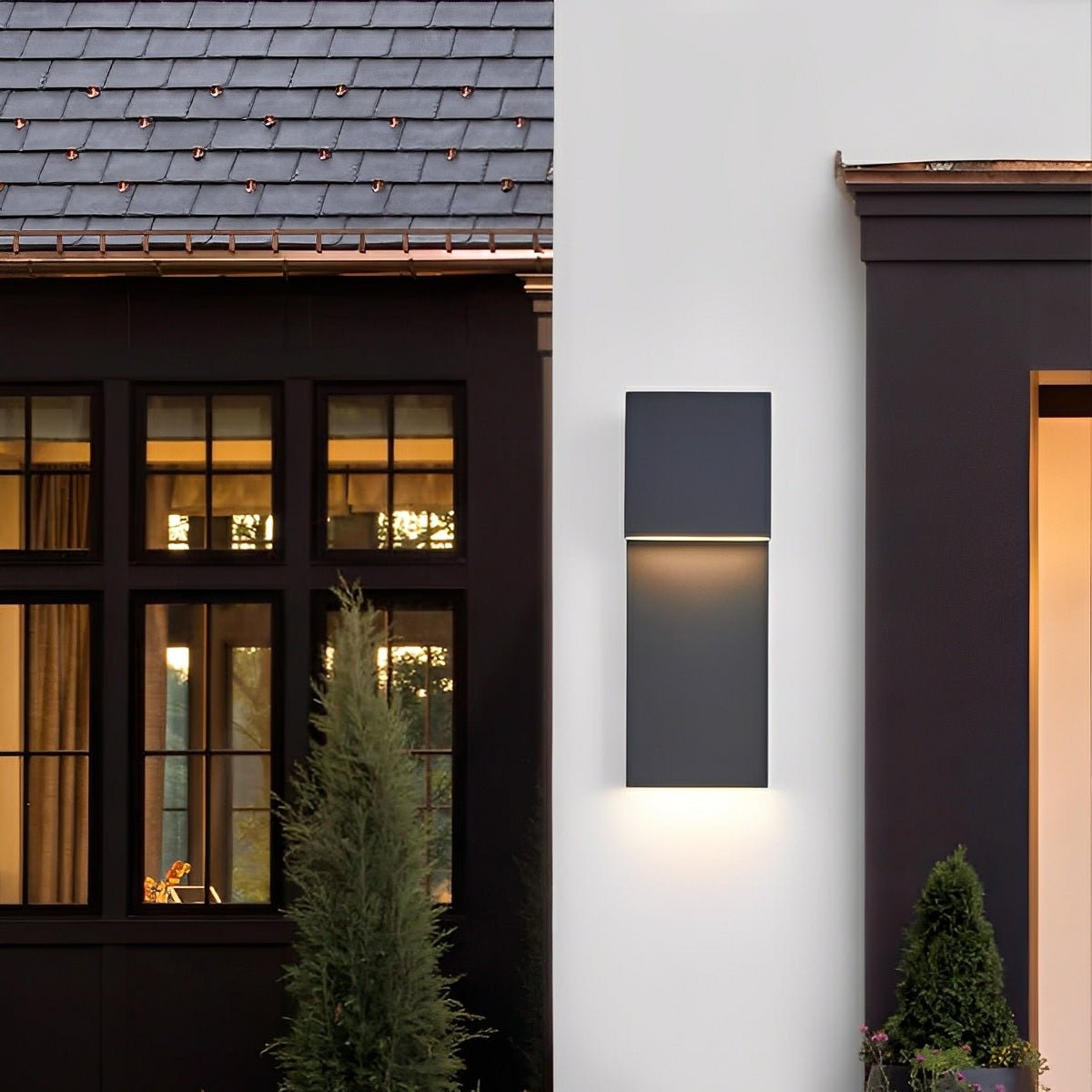 Modern Waterproof Tiered LED Outdoor Wall Lights