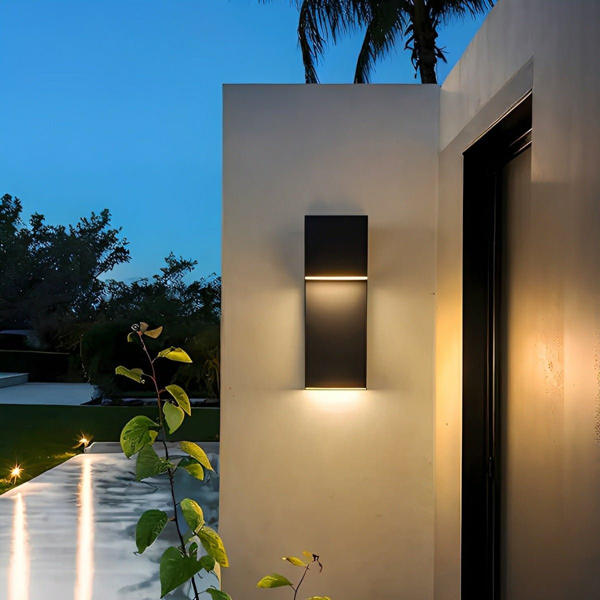 Modern Waterproof Tiered LED Outdoor Wall Lights