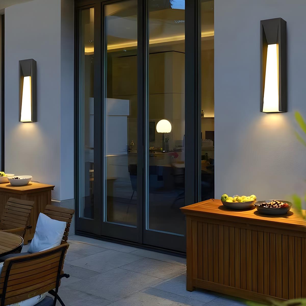Rectangle LED Waterproof Modern Wall Sconces Lighting