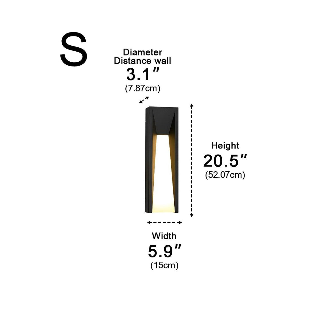 Rectangle LED Waterproof Modern Wall Sconces Lighting