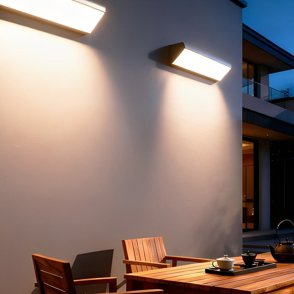 Solar Waterproof Outdoor LED Strip Lights Porch Light Exterior Wall Lights