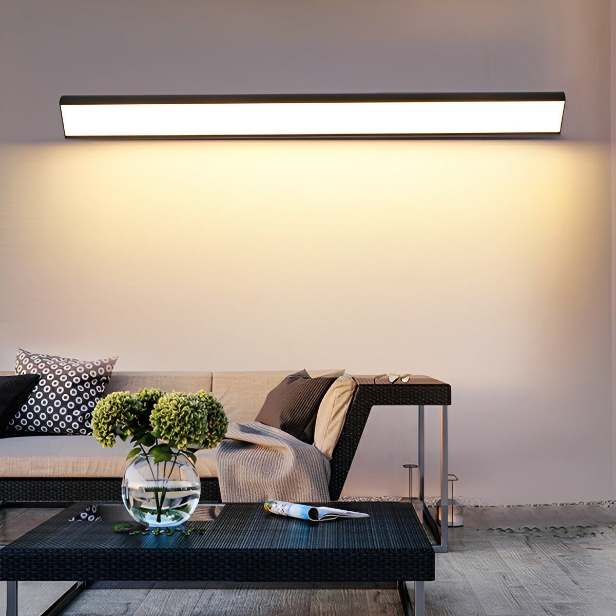 Solar Waterproof Outdoor LED Strip Lights Porch Light Exterior Wall Lights