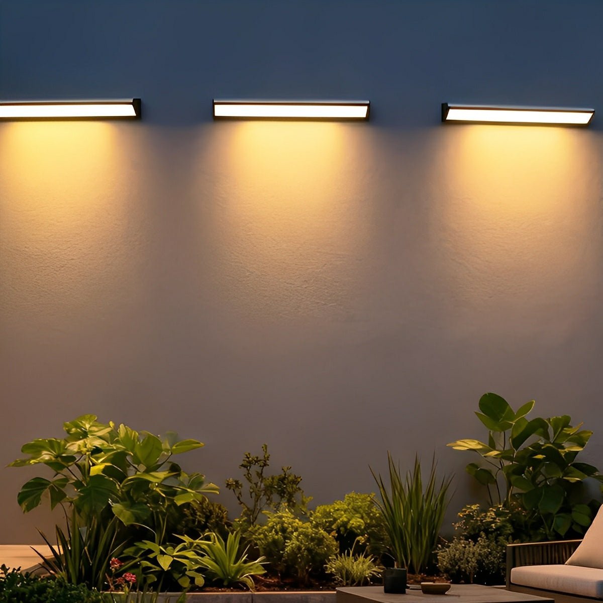 Solar Waterproof Outdoor LED Strip Lights Porch Light Exterior Wall Lights
