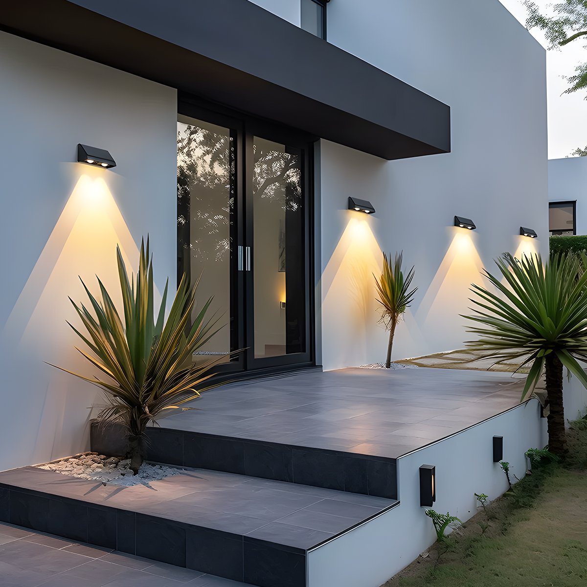 Solar Waterproof Up and Down LED Outdoor Wall Sconces