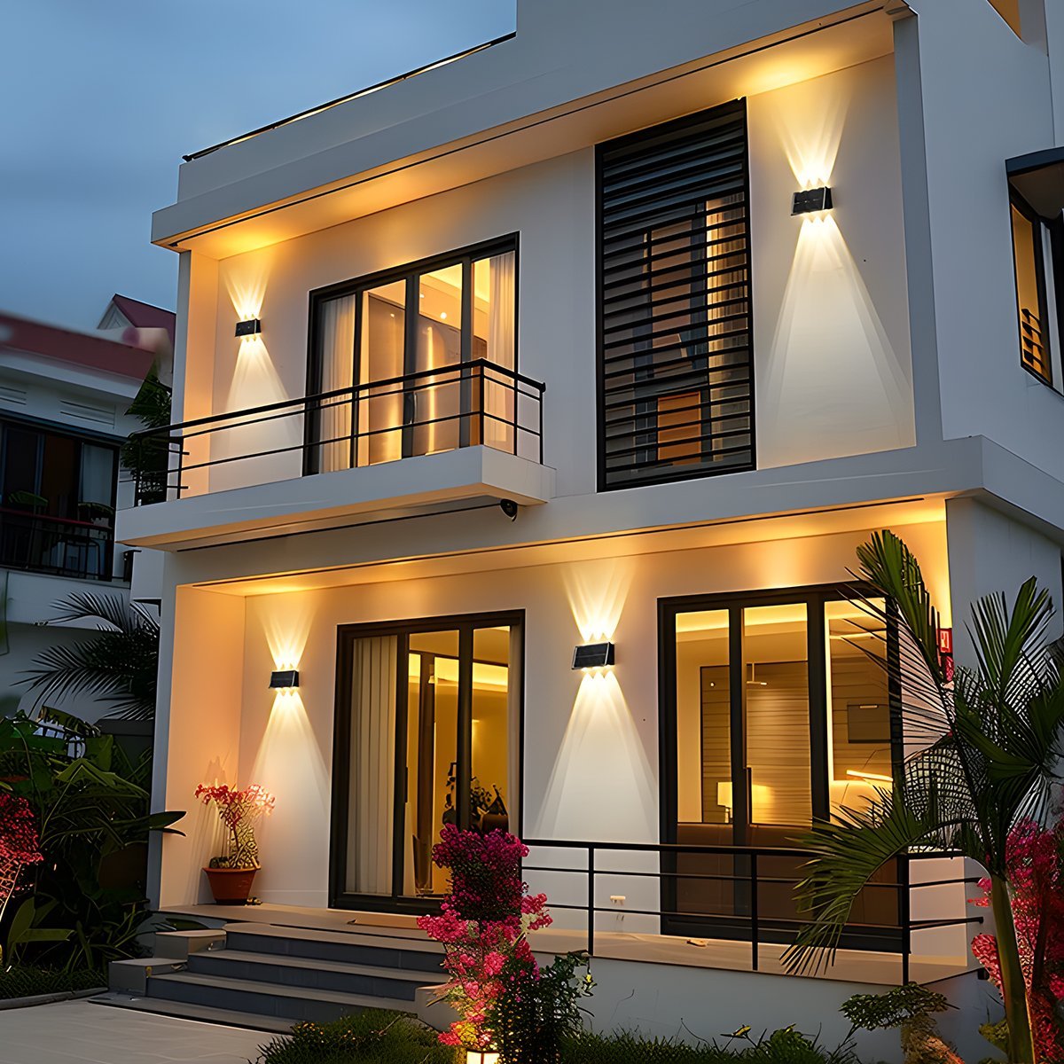 Solar Waterproof Up and Down LED Outdoor Wall Sconces