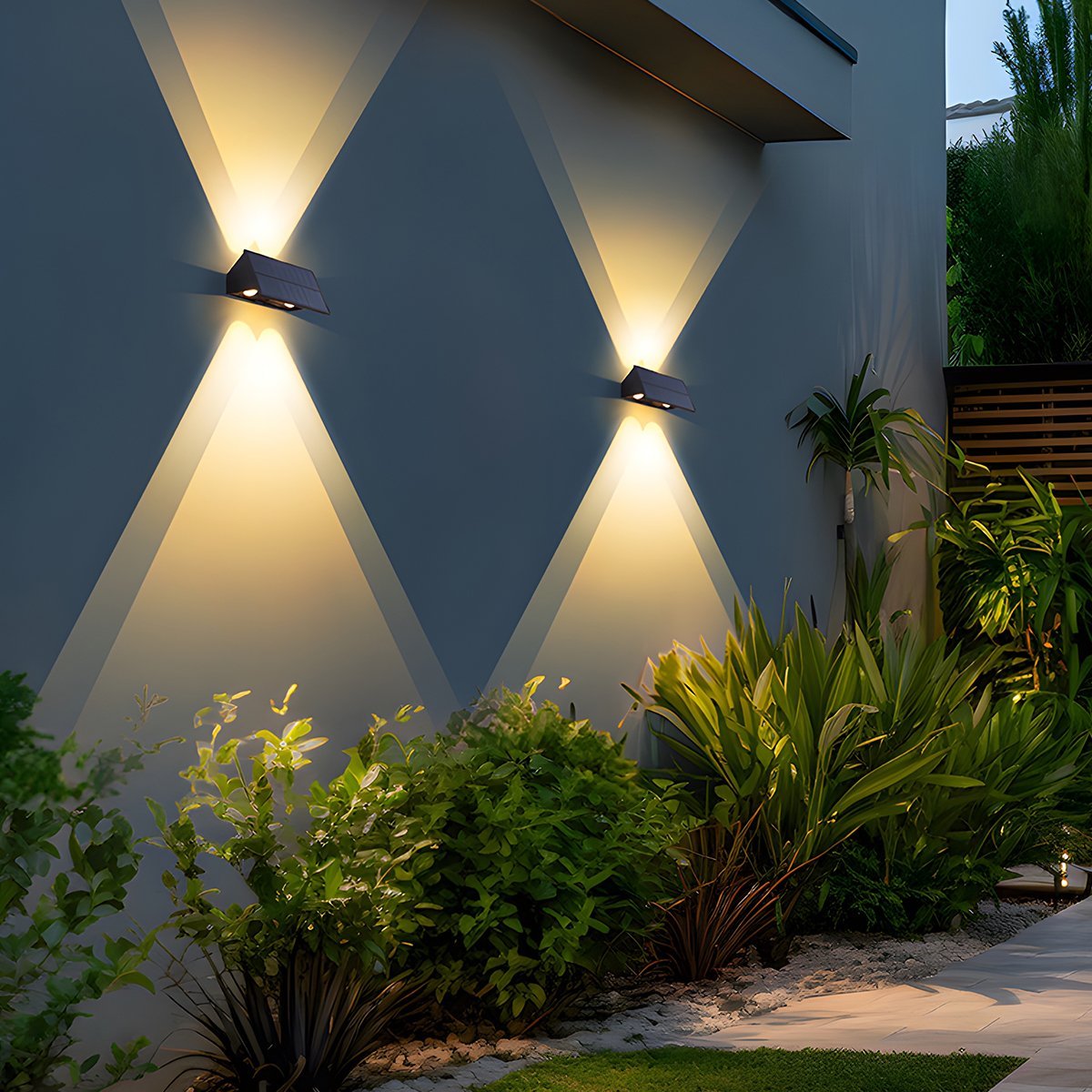 Solar Waterproof Up and Down LED Outdoor Wall Sconces
