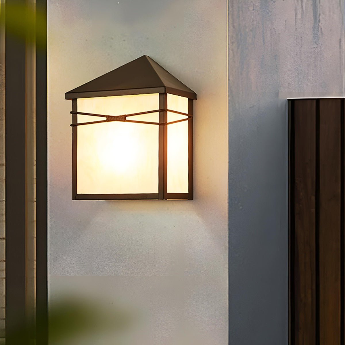 Waterproof Modern Farmhouse House Shape Outdoor LED Porch Wall Lights