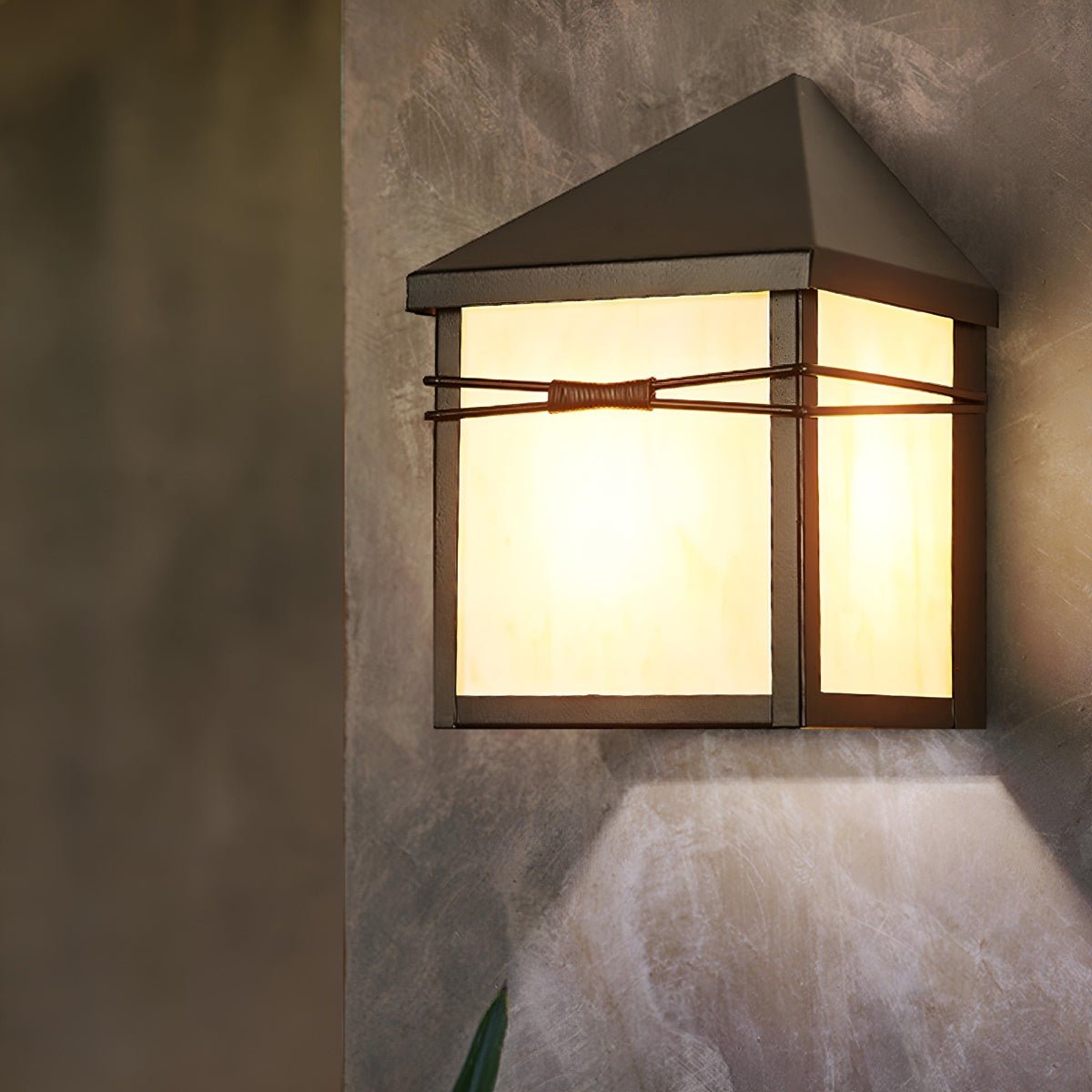 Waterproof Modern Farmhouse House Shape Outdoor LED Porch Wall Lights